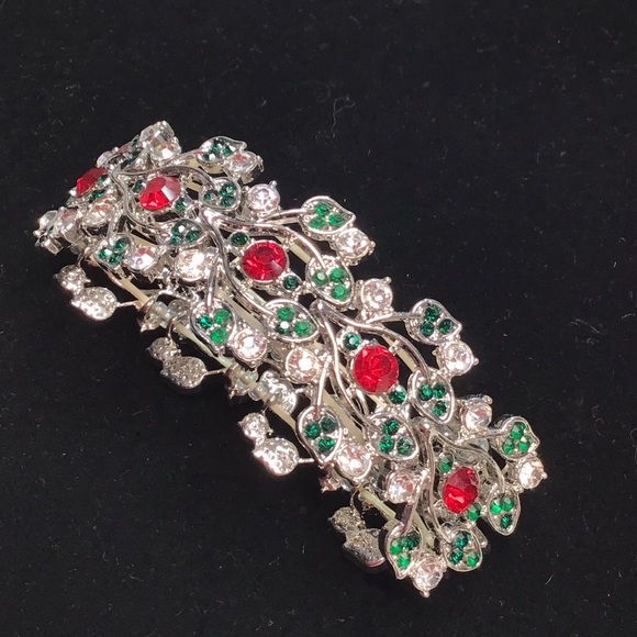 DANBURY MINT - Seasonal Sensation “Christmas Holly” Stretch Bracelet - Picture 4 of 9